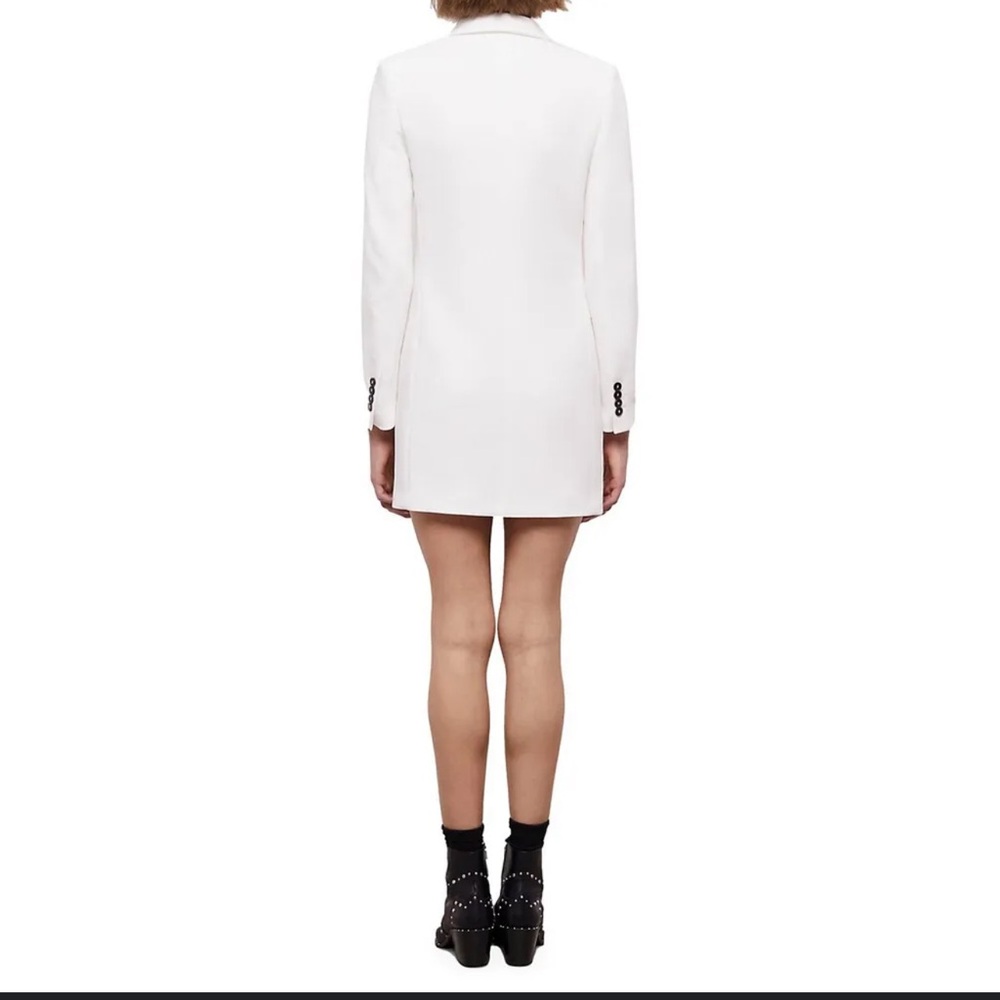 NWT The Kooples Long sleeve White Blazer Dress in white.  Size 1 / S - Picture 4 of 7